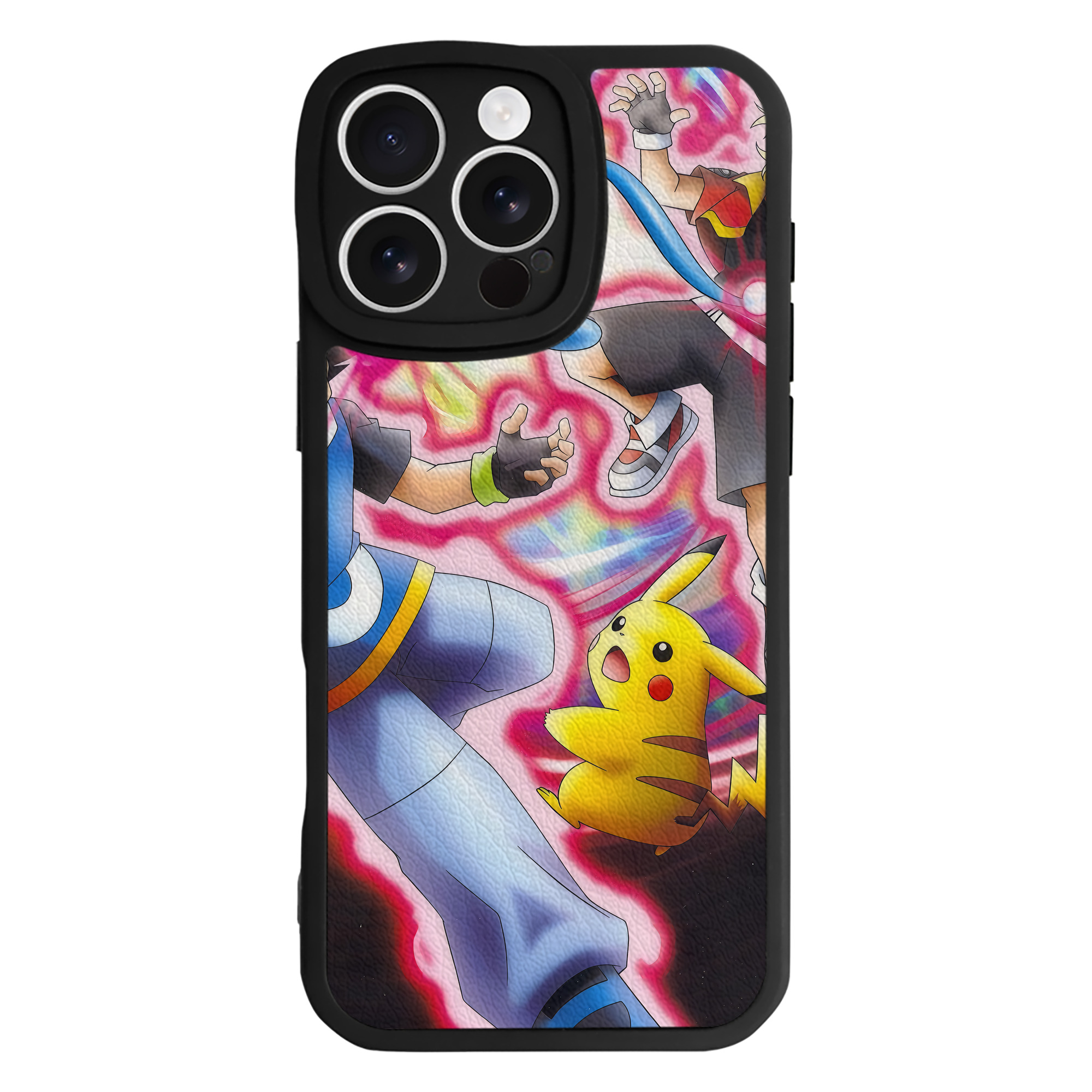 （画像用） ポケットモンスター Pokémon 【iPhone 16シリーズ対応】シリコンスマホケース（レザー調） 材質：シリコン
